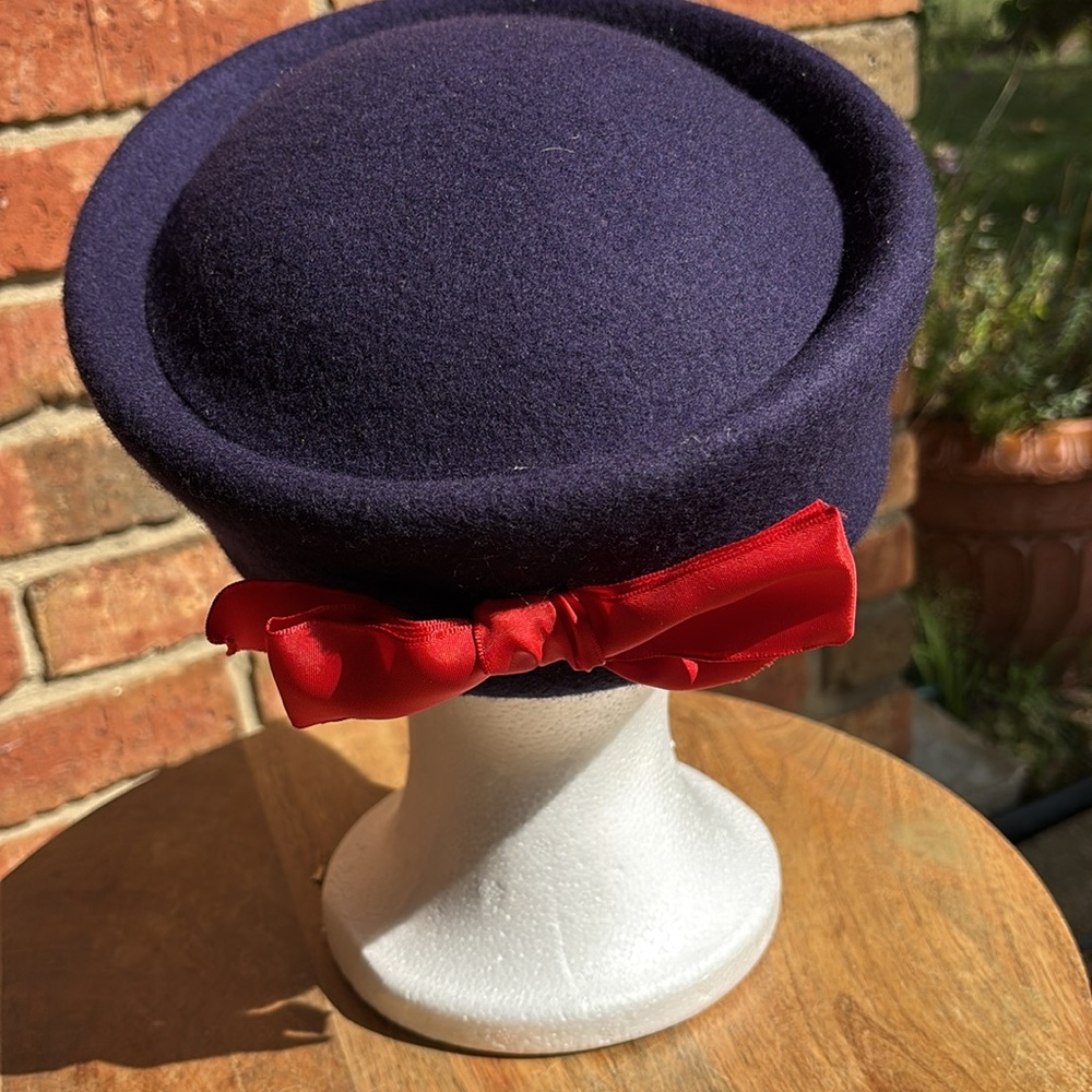 Vintage Purple Wool Hat - Picture 5 of 5